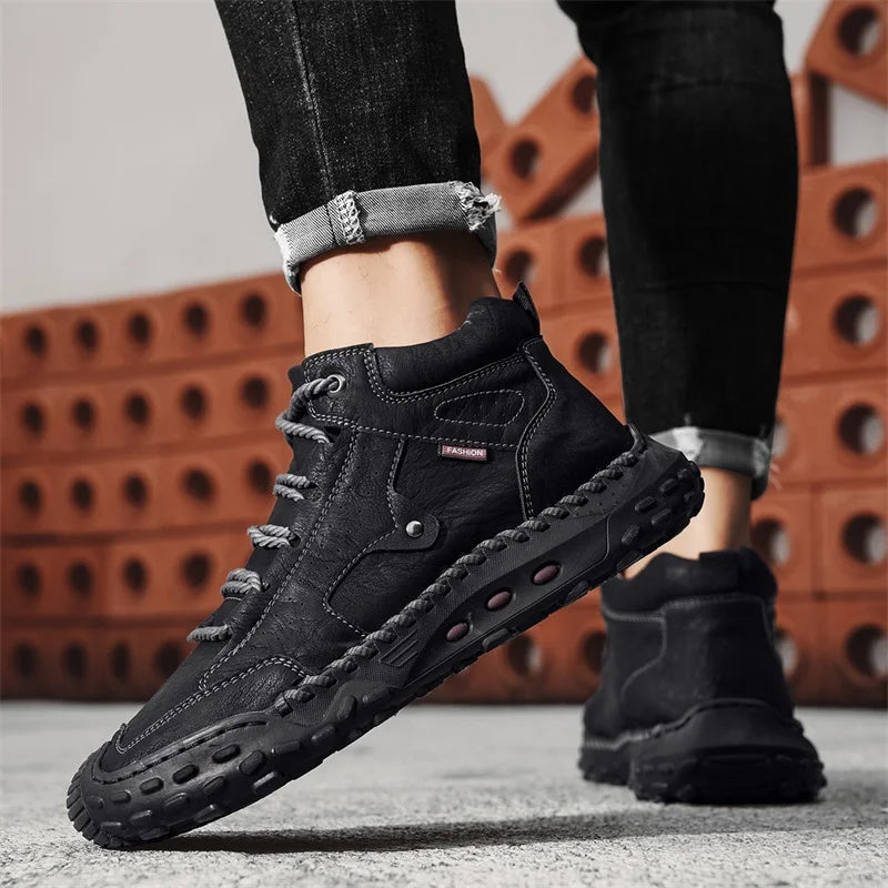 New Non-slip Mens Casual Leather Business Shoes