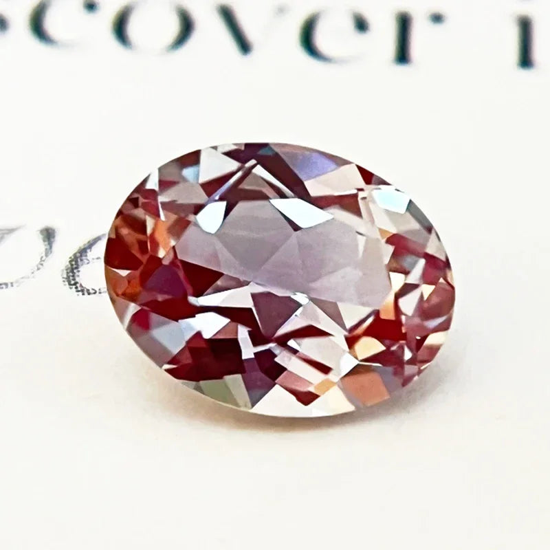 Top Lab Grown Alexandrite Stone Oval Shape Purple Color Charms Beads for Diy Jewelry Making Materials Selectable Certificate