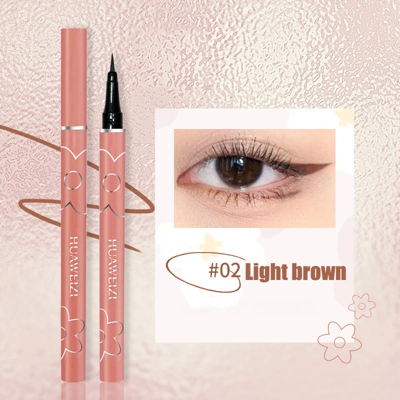 4 Colors Black Matte Liquid Eyeliner Waterproof Lasting Colorful Red Brown Quickily Drying Eyeliner Pencil Eyes Makeup Cosmetics - AMULET RING STORE