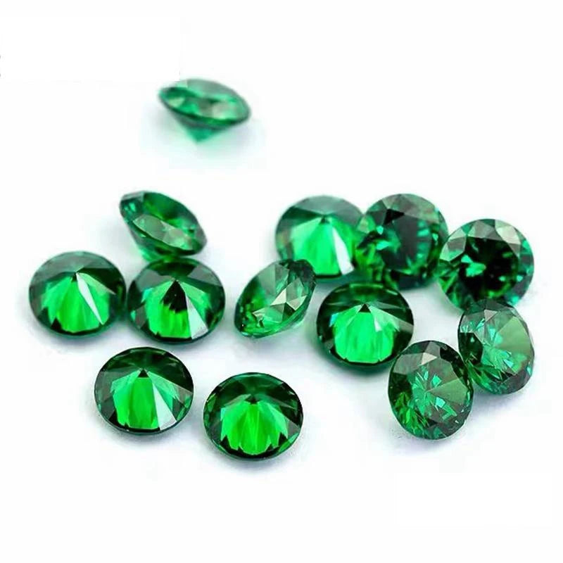 Brilliant Natural AAAAA+ Emerald 10.0mm 6.50Carat Round Cut Gemstones Sri-Lanka VVS Gem