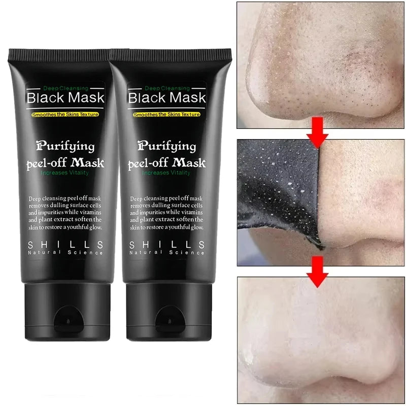 Bamboo Charcoal New Suction Face Deep Cleansing Black Mud Mask Blackhead Remover Peel-Off Mask Easy To Pull - AMULET RING STORE