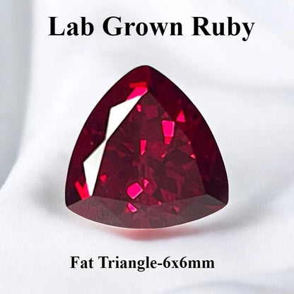 Lab Grown Ruby Pigeon Blood Red Color For Jewelry Diy Making Main Materials Selectable Certificate