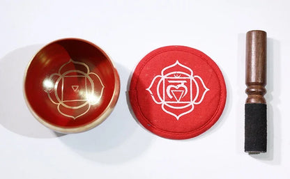 Nepal Handmade Buddha Singing Bowl Yoga Meditation Colorful Sound Therapy Tibetan Singing Bowls Healing Percussion Instruments - AMULET RING STORE