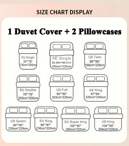 3-Piece Luxurious Plush Duvet Cover Set – Cozy & Soft Bedding, Perfect for Bedroom Comfort, Ideal for Guest Rooms and Dorm Aesth - AMULET RING STORE