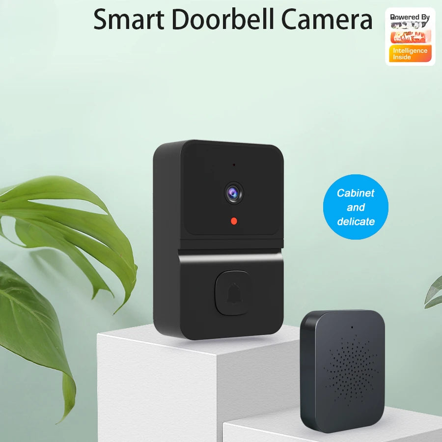 WiFi Video Doorbell Wireless HD Camera 480P Smart Home Security Protection Two Way Intercom Night Vision Smart Doorbell - AMULET RING STORE