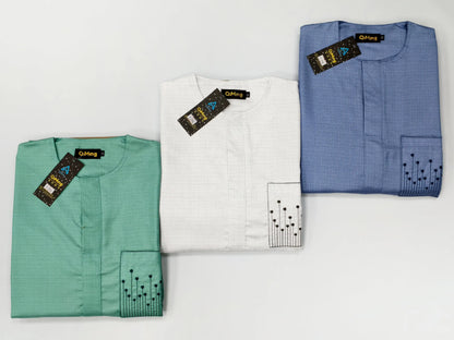 Arabian Jubba Thobe Ramadan Clothing Abaya Muslim Islamic Moroccan African Men's Nice Prayer Eid Robe Long Sleeve Embroidery