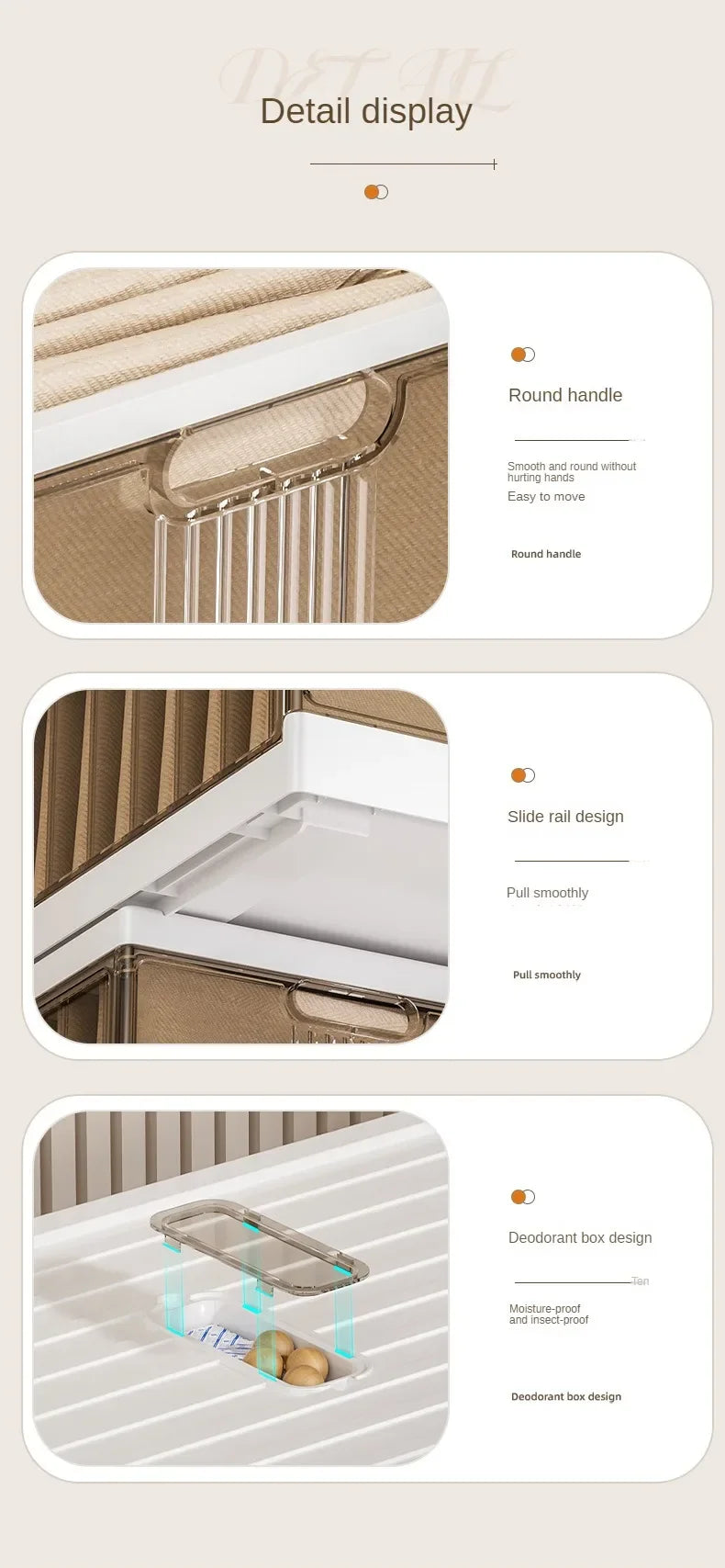 Large-capacity Clothes Organizer Household Closet Layered Pull-out Partition Organizer Box Foldable Dust Pants Organizer Box - AMULET RING STORE