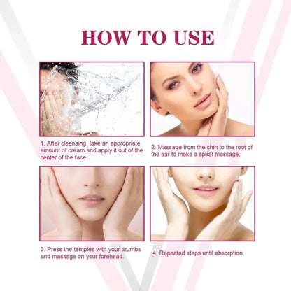 V-Shaped Face Cream Lift Firm Tighten Remove Double Chins To Create A Small V Slim-ming Face Anti Agin-g Beauty Massage Products - AMULET RING STORE