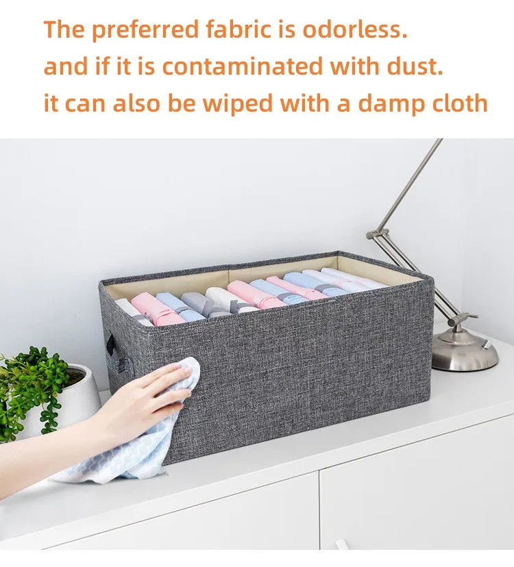 Large Foldable Storage Box Organizing Box For Closet Storage Clothing Storage Box Folding Storage Box For Home Office Storage - AMULET RING STORE