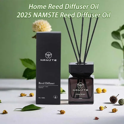 NAMSTE 100ML Fireless Reed Diffuser Oil Fragrance Replacement Stick Aroma Oil Reed Diffuser Set Scent Air Purifier For Home - AMULET RING STORE