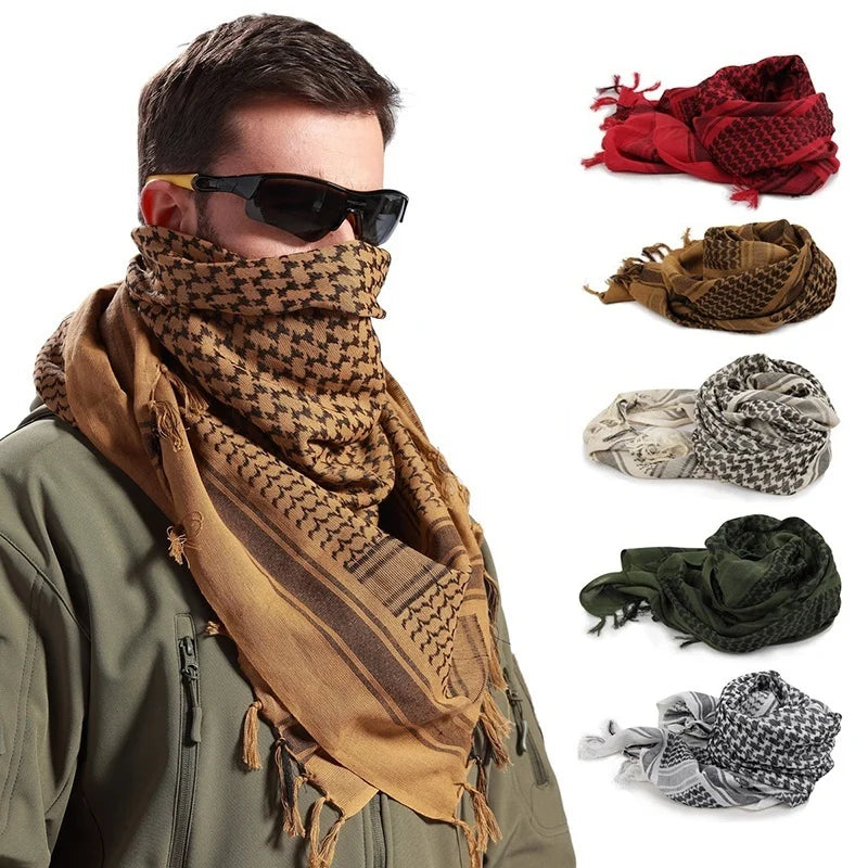 Summer Women Tactical Arab Scarf Men Fashion Lightweight Hijab Scarf Spring Army Plaid Head Scarf Keep Warm 2020 New Hot Sale - AMULET RING STORE