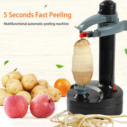 Electric Potato Peelers Automatic Rotating Apple Peeler Potato Peeling Machine Automatic Fruits Vegetables Kitchen Peeling Tool - AMULET RING STORE