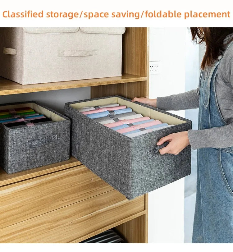 Large Foldable Storage Box Organizing Box For Closet Storage Clothing Storage Box Folding Storage Box For Home Office Storage - AMULET RING STORE