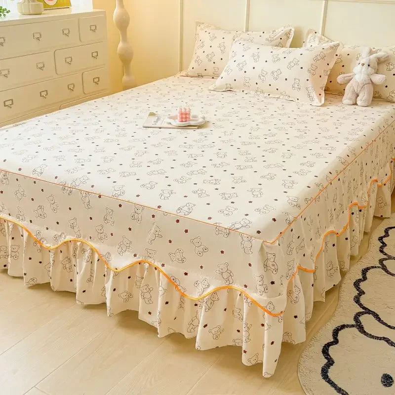 Sheet Set Household with Pillowcase Fashion Modern Water-proof Universal Skin-friendly Single Double Home Textile Bedding Luxury