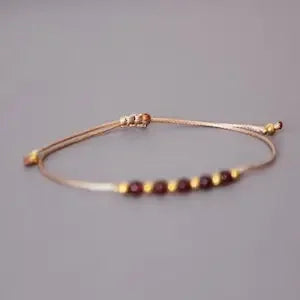 Exquisite Garnet Crystal Bracelet for Women January Birthstone Capricorn Gifts Birthday Gifts for Her