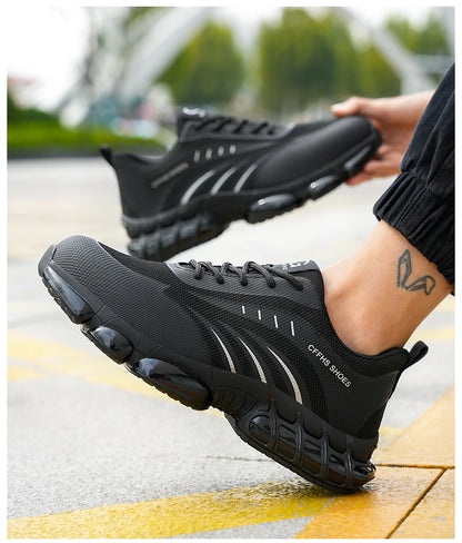 Breathable, lightweight and comfortable anti-smash and anti-puncture safety shoes - AMULET RING STORE