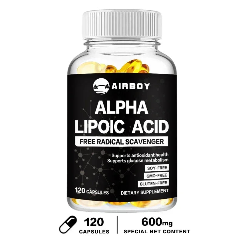 Alpha Lipoic Acid - Energy Metabolism, Relieve Neuralgia, Supports Nervous System Health, Antioxidant, Improves Immunity - AMULET RING STORE