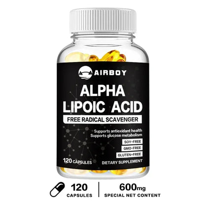 Alpha Lipoic Acid - Energy Metabolism, Relieve Neuralgia, Supports Nervous System Health, Antioxidant, Improves Immunity - AMULET RING STORE