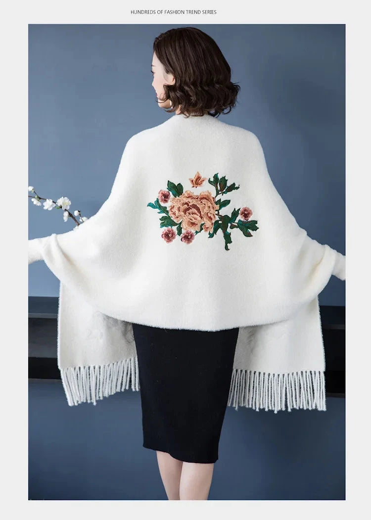 Winter Cashmere Women Scarf Female Luxury Brand Scarves Lady Tassel Bandana Women Solid Shawl Wraps Foulard Poncho Pashmina