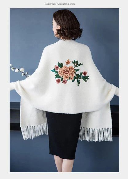 Winter Cashmere Women Scarf Female Luxury Brand Scarves Lady Tassel Bandana Women Solid Shawl Wraps Foulard Poncho Pashmina