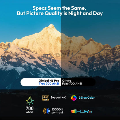 XGODY Projector N6 Pro Netflix Officially 4K Voice Control Smart Android TV Whale OS 32GB ROM for Outdoor Movie Home Theater