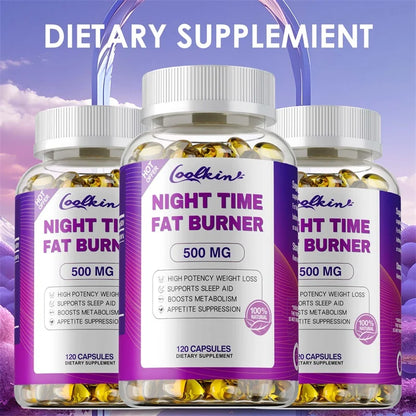 Night Time Fat Burning Capsule - Supports Immune System Health, Appetite Suppression, Healthy Weight Management - AMULET RING STORE