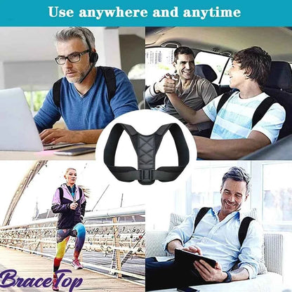 Back Posture Correction Belt Hunchback Corrector Adult Men and Women Sitting Posture Correction Belt Shoulder Straight Back