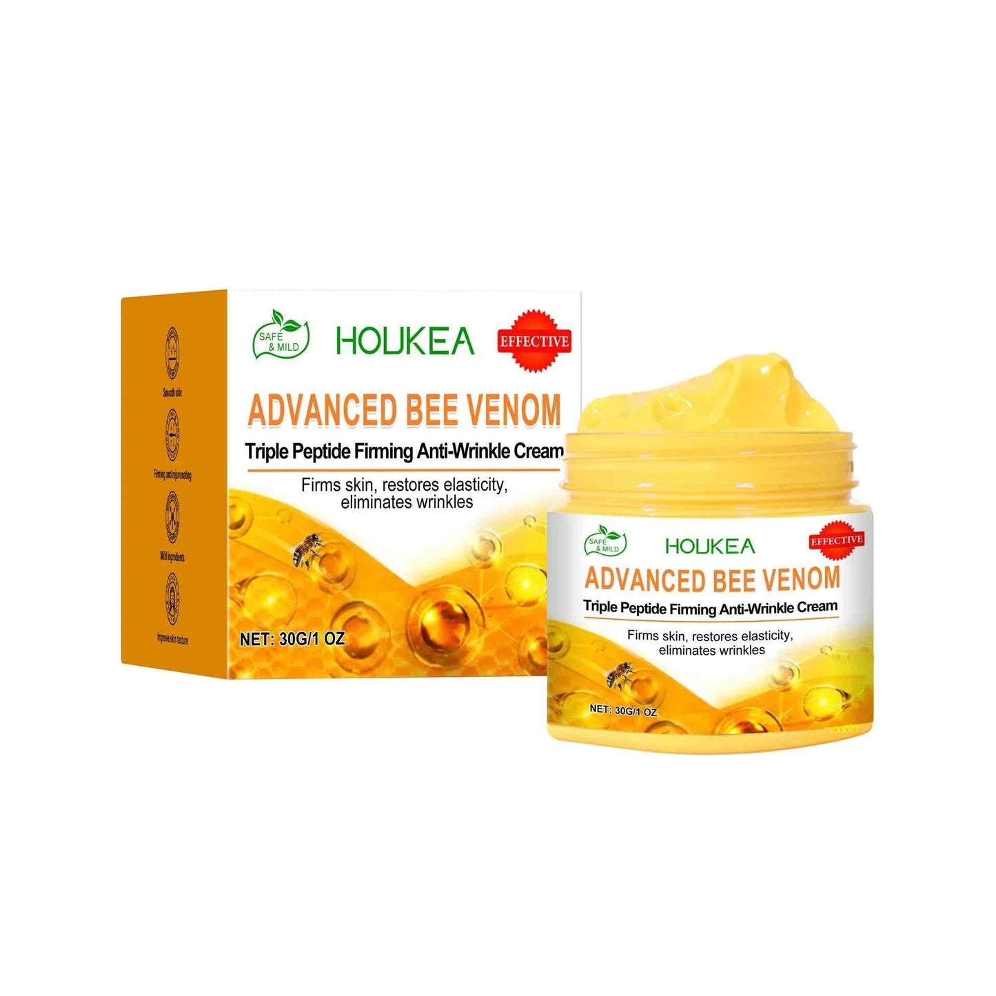 Bee Venom Instant Wrinkle Repair Cream Facial Anti-Aging Rejuvenate Fade Lines Firming Lifting Tightening Moisturizing Skincare