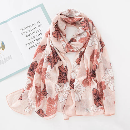 NEW Print Chiffon Hijab Scarf Shawl Fashion Islamic Muslim Scarves Wraps Women Echarpe Breathable Foulard Hijabs - AMULET RING STORE