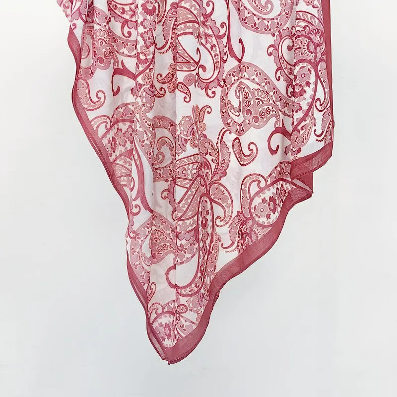 NEW Print Chiffon Hijab Scarf Shawl Fashion Islamic Muslim Scarves Wraps Women Echarpe Breathable Foulard Hijabs - AMULET RING STORE