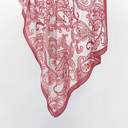 NEW Print Chiffon Hijab Scarf Shawl Fashion Islamic Muslim Scarves Wraps Women Echarpe Breathable Foulard Hijabs - AMULET RING STORE