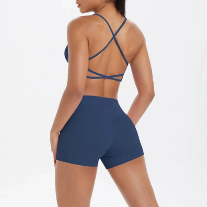 2PCS Yoga Set Nude Feeling Workout Sets Women Tracksuit Gym Push Up Fitness Running Workout Sportwear Sport Bra Leggings Suit