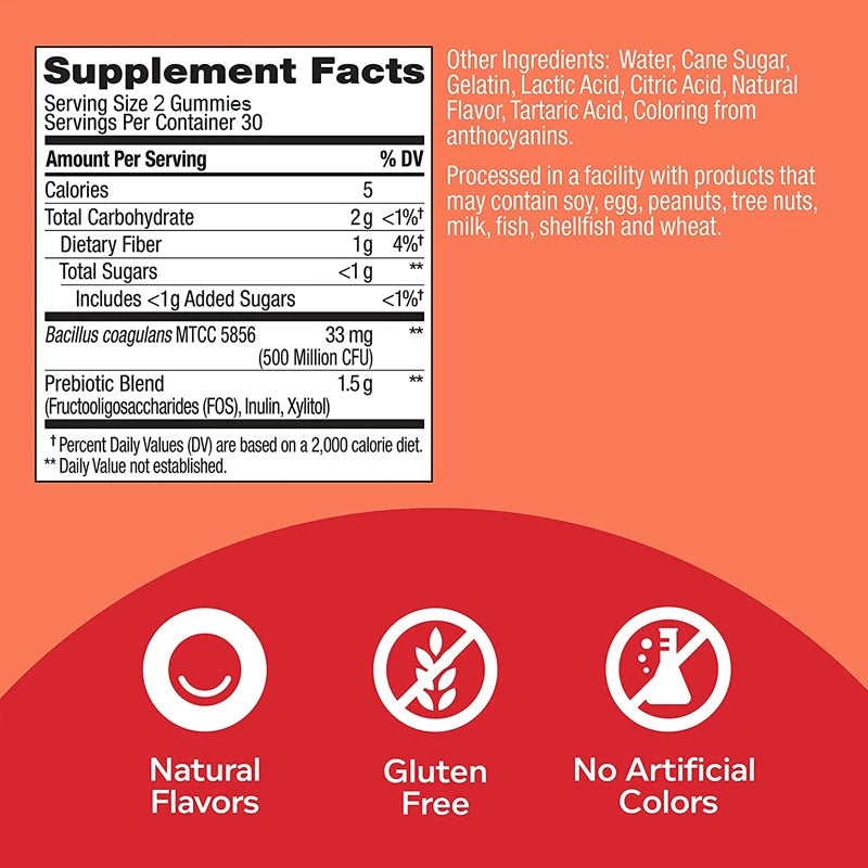 Probiotic + Prebiotic Gummies - Promote Digestive Health and Relieve Bloating - AMULET RING STORE