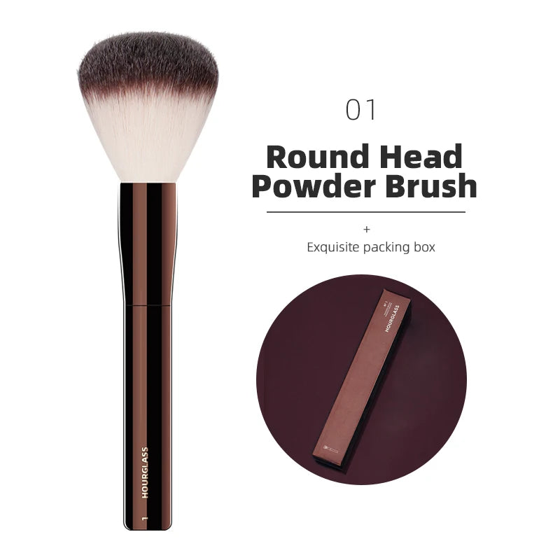 Hourglass Makeup Brushes Powder Foundation Concealer Blusher Bronzer Eye Shadow Eyebrow Eyeliner Sculpting Brush - AMULET RING STORE