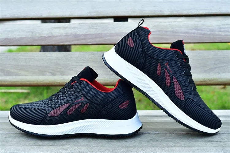 2025 new spring trend sports men's shoes Lace-up thick sole casual fashion shoes Large size Wear skid resistance - AMULET RING STORE