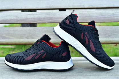 2025 new spring trend sports men's shoes Lace-up thick sole casual fashion shoes Large size Wear skid resistance - AMULET RING STORE