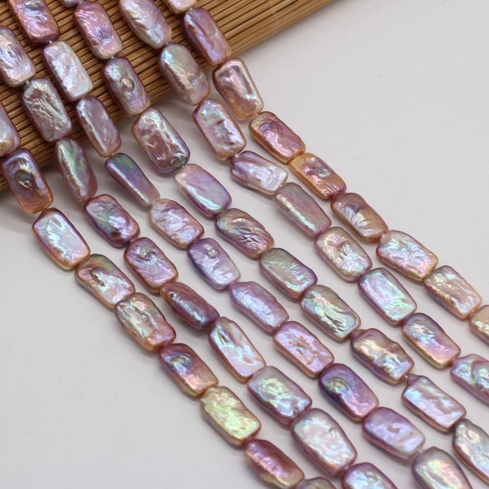 Natural Freshwater Pearl Beading Geometry Spaced Isolated Loose Beaded for Jewelry Making DIY Bracelet Necklace Accessories Gift - AMULET RING STORE