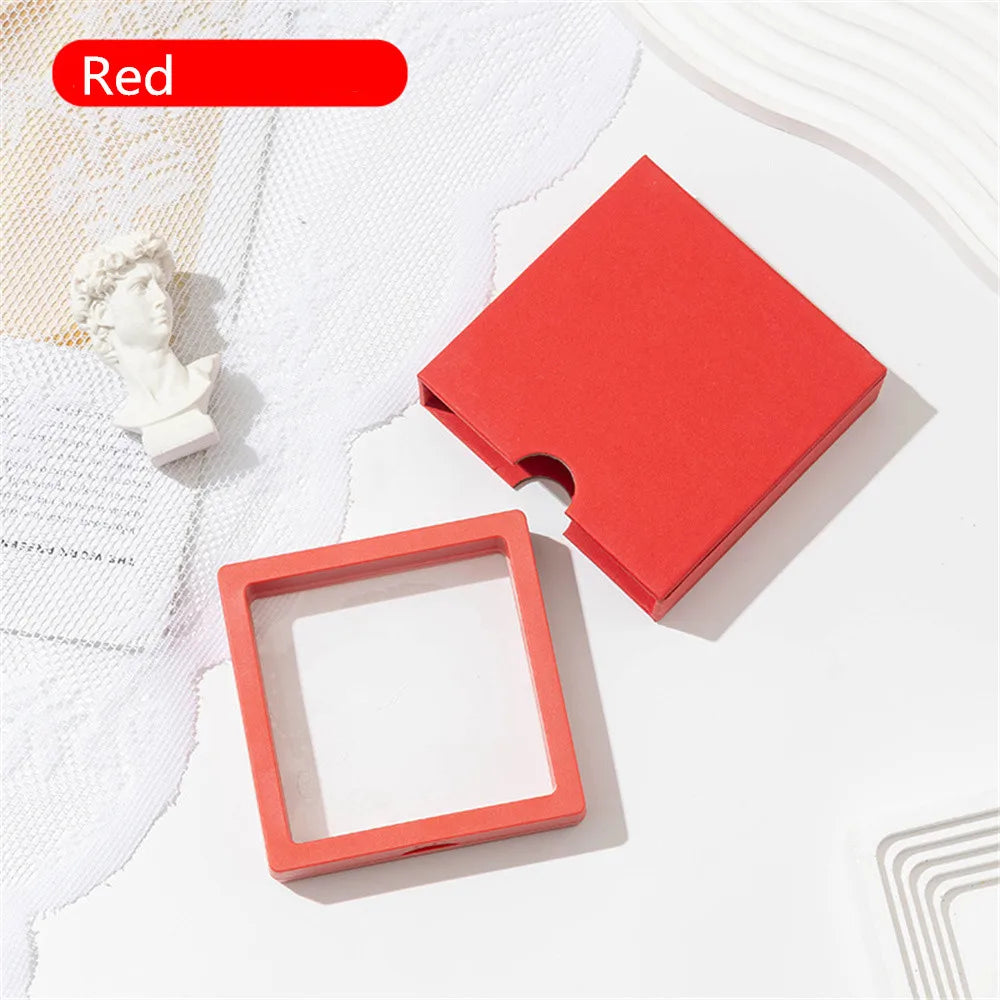 Drawer Jewelry Packaging Box Nail Earrings Necklace Ring Storage PE Film Suspension Anti-oxidation Gift Box Jewelry Box Joyero - AMULET RING STORE