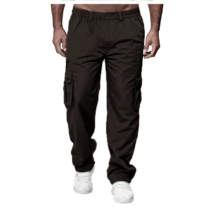 2024 Men's Cargo Pants Casual Multi Pockets Military Tactical Pants Male Outwear Loose Straight slacks Long Trousers Plus size