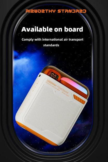 10000mAh Wireless Power Bank with Stand USB C Cable PD20W Fast Charging Magnetic External Spare Battery for IPhone Samsung Xiaom - AMULET RING STORE