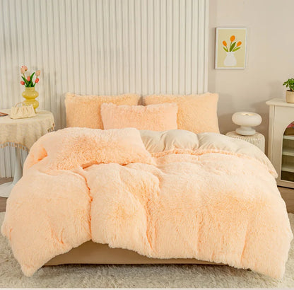 3-Piece Luxurious Plush Duvet Cover Set – Cozy & Soft Bedding, Perfect for Bedroom Comfort, Ideal for Guest Rooms and Dorm Aesth - AMULET RING STORE