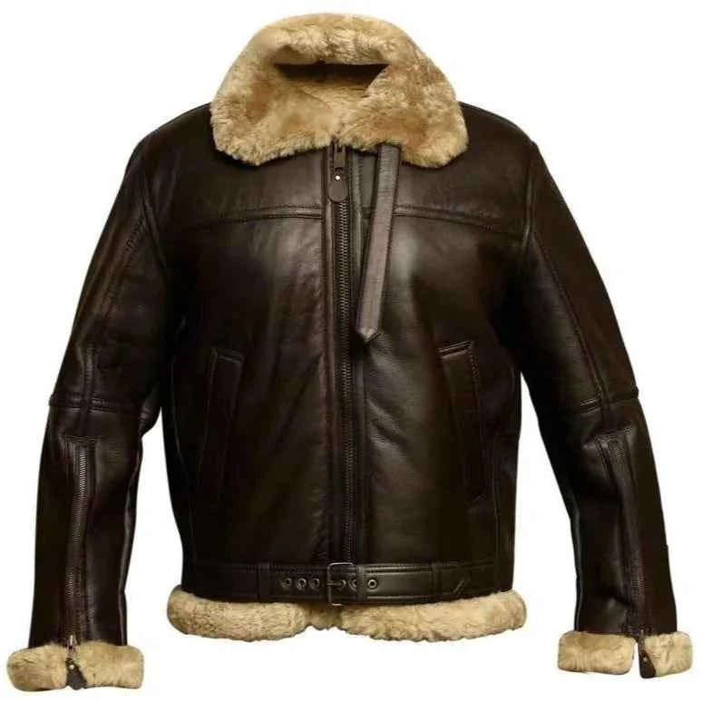 Winter Leather Jackets for Men Fashion Plush Lining Warm Comfortable High Quality Leather Coats Men's Luxury Motorcycle Jackets