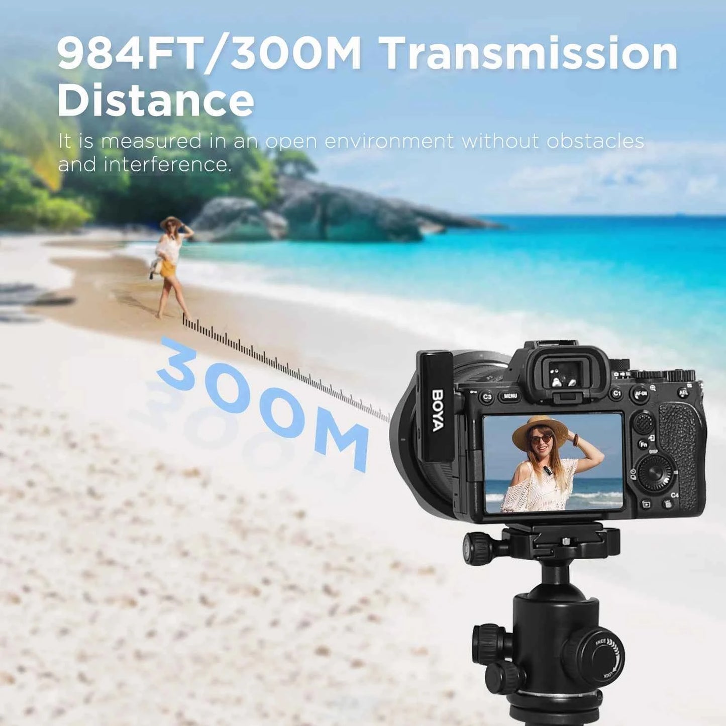 BOYA BOYALINK 2 Wireless Lavalier Microphone for iPhone Android DSLR Cameras Smartphone Gaming Youtube Video Recording Streaming