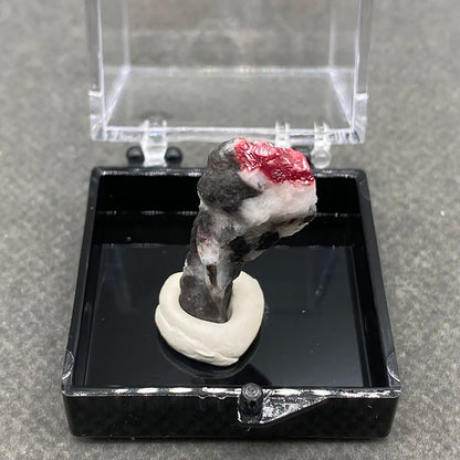 Best！100% natural red cinnabar ， raw stone mineral specimen quartz stone Healing crystal gem home decoration - AMULET RING STORE