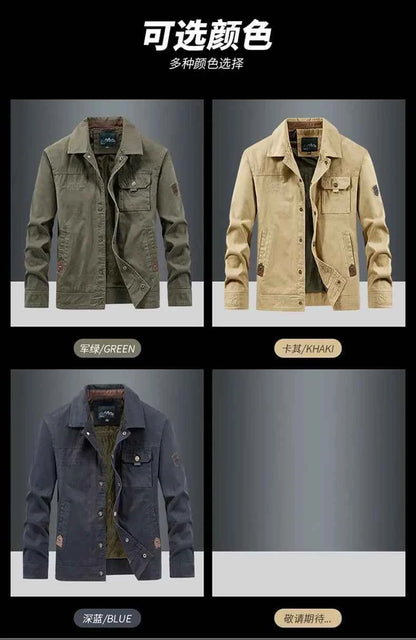 Men Jackets outdoor Slim fit Coats Casual Jackets High Quality Male wear Multi-pocket Cargo Jackets And Coats plus Size 5XL