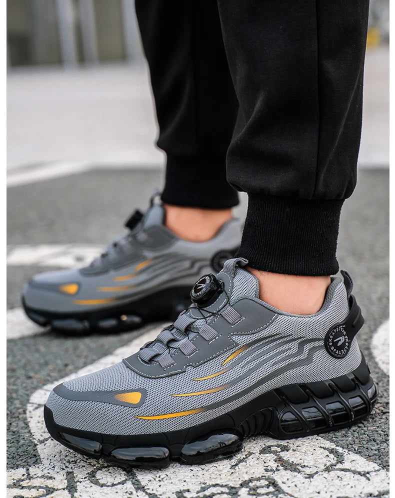 Breathable lace-free soft sole comfortable anti-smash anti-puncture labour insurance shoes - AMULET RING STORE