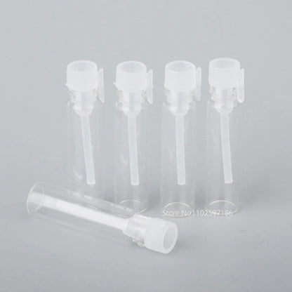 Glass Dropper Bottle Transparent Mini 1ml 2ml Stick Essential Oil with Inner Stopper Sample Trial Use Perfume Sub Bottles Empty - AMULET RING STORE
