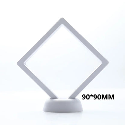 1Pc PE Film Jewelry Storage Box Brooch Coin Gems Jewelry Storage Box Dustproof Exhibition Decoration Floating Ring Case - AMULET RING STORE