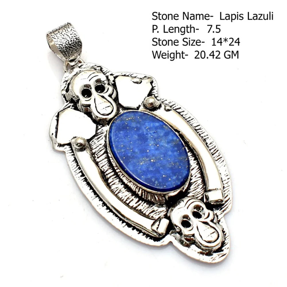 Genuine  Jasper Sodalite  Agate Turquoise   Pendant