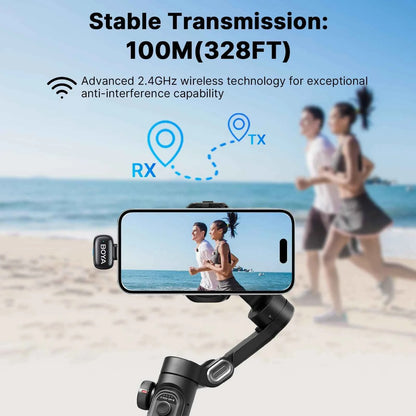 BOYA BOYA Mini Wireless Lavalier Microphone for iPhone 15/16 Android Phone USB-C Devices for Live Streaming Video Recording Vlog